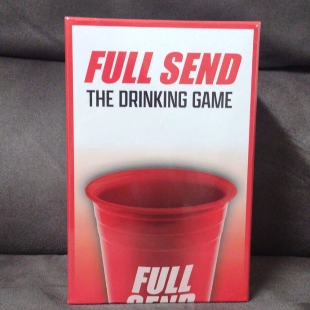 Full Send Drinking Game Red Cups With Truth or Dare Cards